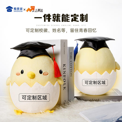 【毕业蛋公仔（可定制）】创意毛绒公仔摆件毕业送礼礼品礼物 商品图1