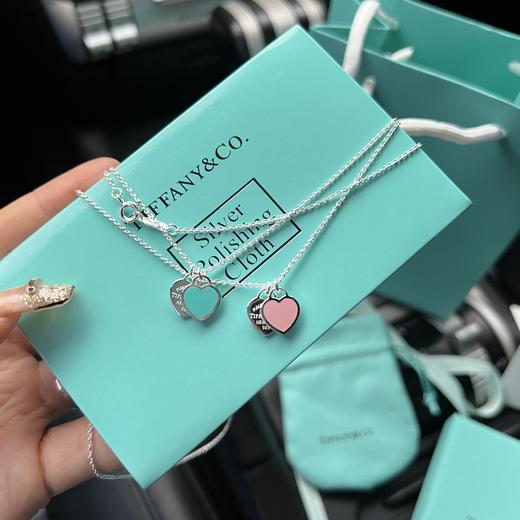 F619 Tiffany蒂芙尼✨爱心牌项链心形吊坠项链 商品图3