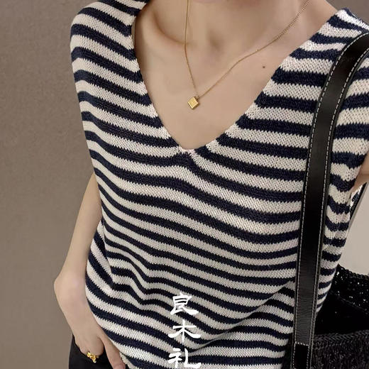 【预售7天】良木礼和纸V领上衣（5966） 商品图6