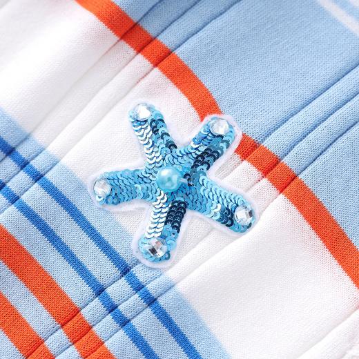 「高货wl」全新升级【铂金会员220/天猫299/差价79】(04637) 洛诗琳冰丝彩虹条16针密织宽条超细兰精天丝针织T恤上衣 商品图2