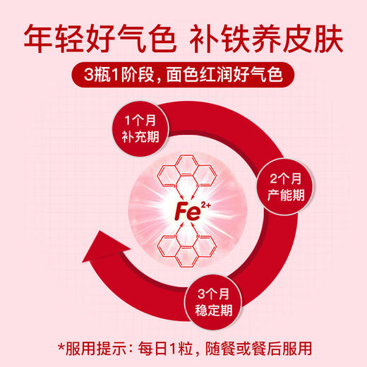 Swisse斯维诗补铁片铁剂维生素补铁补血贫血女性孕妇补铁贫血 商品图2