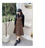 双十二福利！ 加绒款【诗铭洛可】W705（长款）连衣裙假两件撞色裙子 商品缩略图1