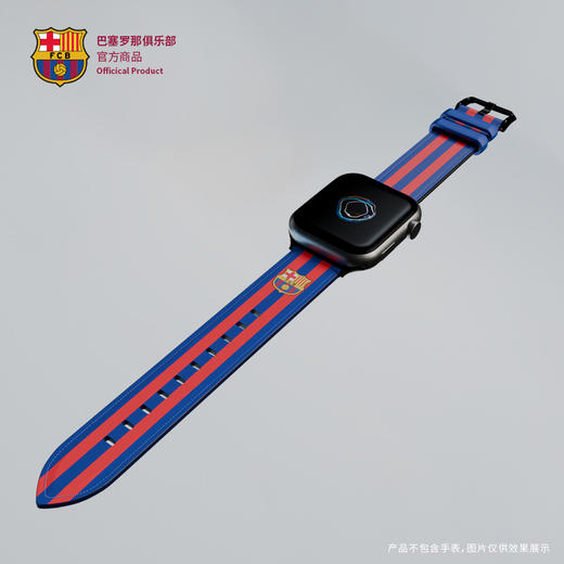 【官方正版】巴塞罗那俱乐部丨巴萨真皮表带红蓝配色时尚手表带 商品图2
