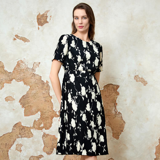 4F 爱特爱  印花连衣裙 商品图0