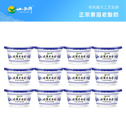 【光明&小西牛】顺丰包邮 正宗青海老酸奶 原味益生菌发酵高原老酸奶150g*12杯 商品图0