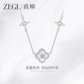 ZEGL星露系列四叶草锁骨链女款2025新款夏日小项链日常百搭配饰品
