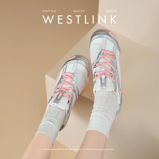 【限时秒杀】西遇薄款网面德训鞋女新款夏季爆款芭蕾休闲鞋透气银色运动鞋V1256851 商品图1