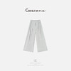 COCO ZONE 刘一一 【棉混纺】半橡筋弹力高腰阔腿休闲裤CD2A0445 商品缩略图0