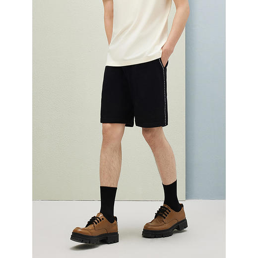 GXG男装 夏热卖简约明线百搭休闲宽松直筒短裤五分裤男 商品图2