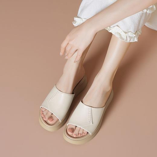 【软羊皮】凉拖鞋25夏季新款不累脚女士拖鞋松糕底凉鞋女-BB 商品图2