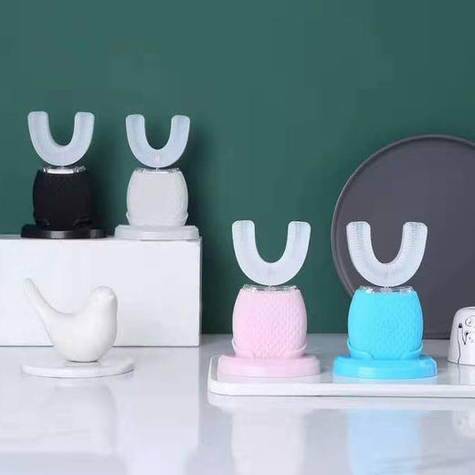 【微笑从齿刻开始】U型美牙仪全自动口含电动牙刷充电超声波震动亮白牙齿懒人牙刷。ry 商品图0