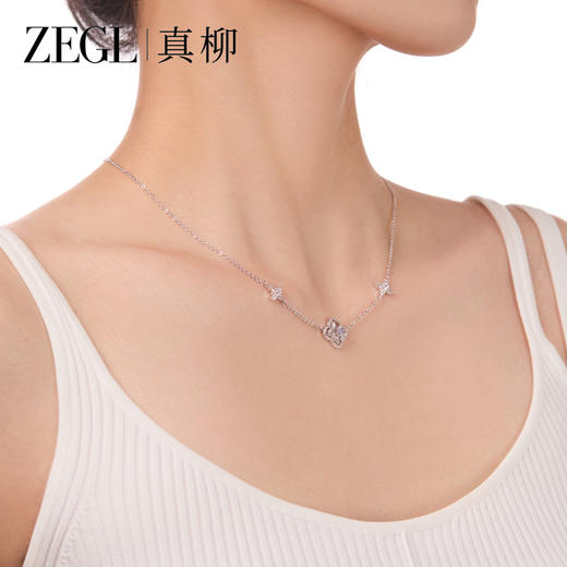 ZEGL星露系列四叶草锁骨链女款2025新款夏日小项链日常百搭配饰品 商品图2