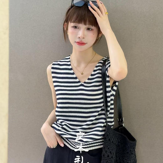 【预售7天】良木礼和纸V领上衣（5966） 商品图0