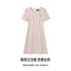 奢姿大码女装2025夏季优雅通勤圆领洋气高级感A摆收腰显瘦连衣裙9952853480 商品缩略图0