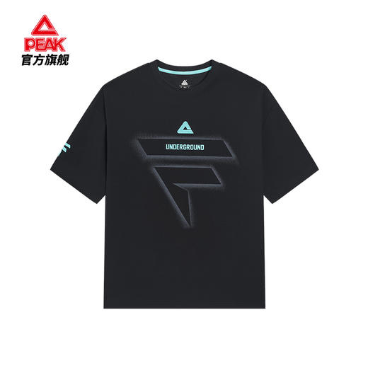 匹克2025年新款篮球文化系列男款圆领短袖T恤F6252871 商品图1