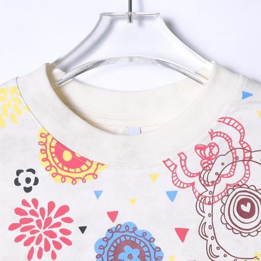 T3803夏季高级感新款男士潮牌多样趣味印花圆领短袖T恤满天星圆领上衣 商品图2