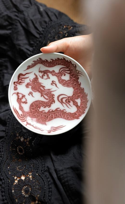 【元岚堂】元龙釉里红青花迷你撇口壶承 商品图2