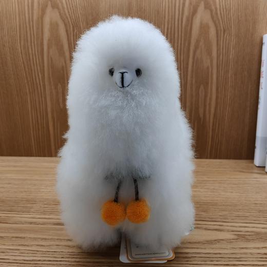 【订单实付低于299元，不发货】温暖驼 20厘米羊驼毛绒玩偶-白色  6972796112639-F . 商品图1