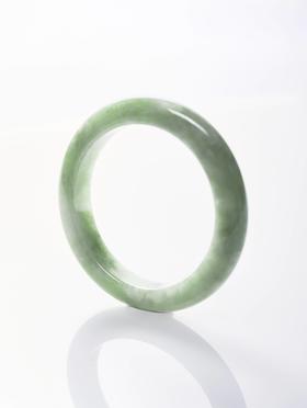 伽罗JALO A货翡翠手镯SGE07159