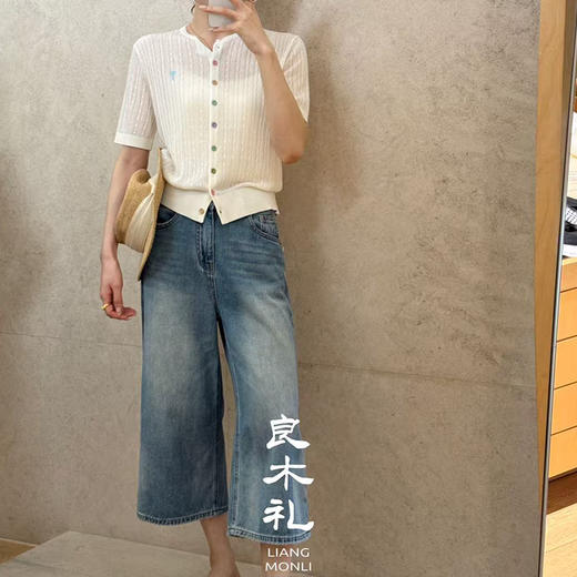 【不换不退】良木礼牛仔七分裤（2399） 商品图1