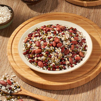 吾谷为伴八宝粥米2斤 腊八粥米 红豆 绿豆 花生 黑米 红米 五谷杂粮 /粮油调味 /杂粮 /复合粥米 商品图3