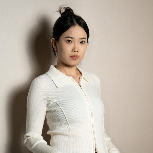 女款POLO领拉链衫 商品图1