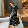 奢姿大码女装2025夏季新款胖妹妹时尚减龄花卉印花假两件连衣裙9952802945A 商品缩略图1