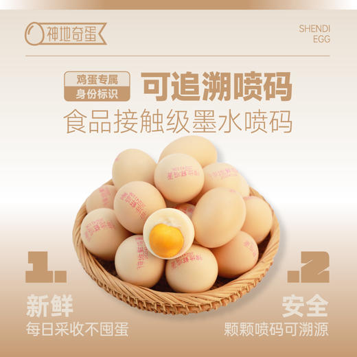 神地富硒可生食鲜鸡蛋 商品图3