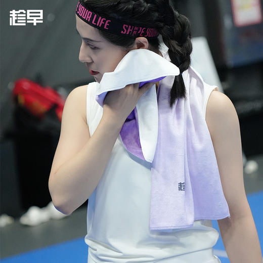 趁早有态度系列毛巾加大洗澡浴巾健身瑜伽运动毛巾擦汗吸汗巾 商品图0