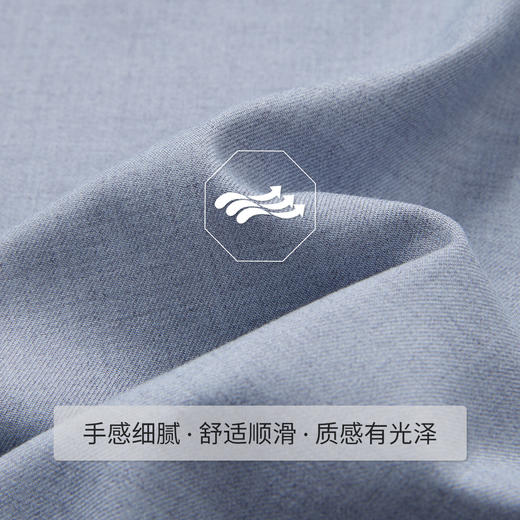 【莫代尔+羊毛】罗蒙春秋高品质长袖衬衫男士商务通勤职业正装微弹力高端衬衣 商品图7