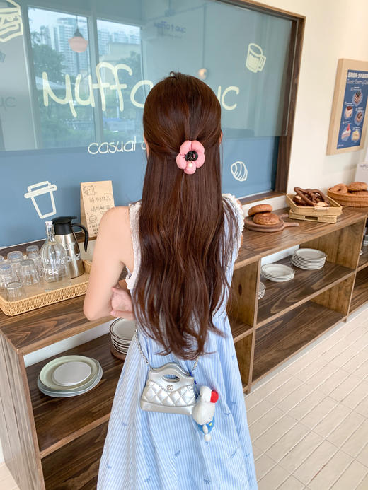 <曾小咸推荐>4.8现货秒杀！微信超特价！重工刺绣条纹木耳花边连衣裙 日常279.99 立减140 秒杀139.99！ 商品图6