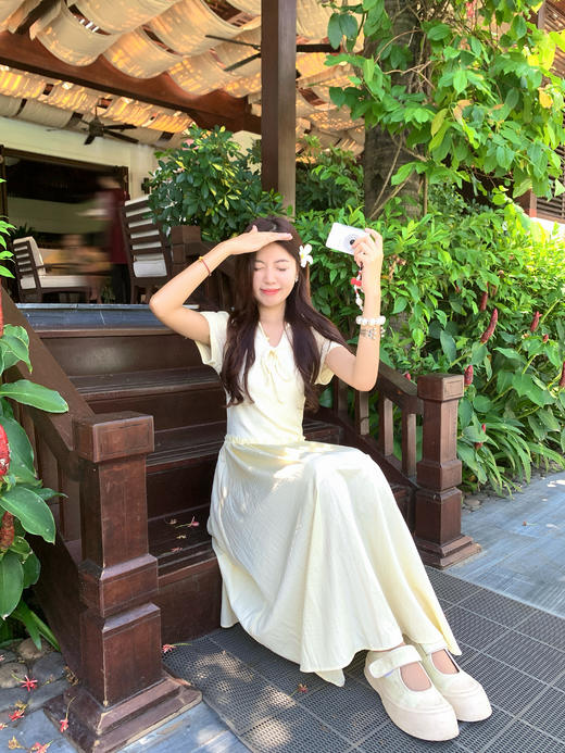 <曾小咸推荐>现货秒杀！Polo领系带短款连衣裙 日常139.99 立减60 秒杀79.99！长款连衣裙 日常159.99 立减70 秒杀89.99！ 商品图9