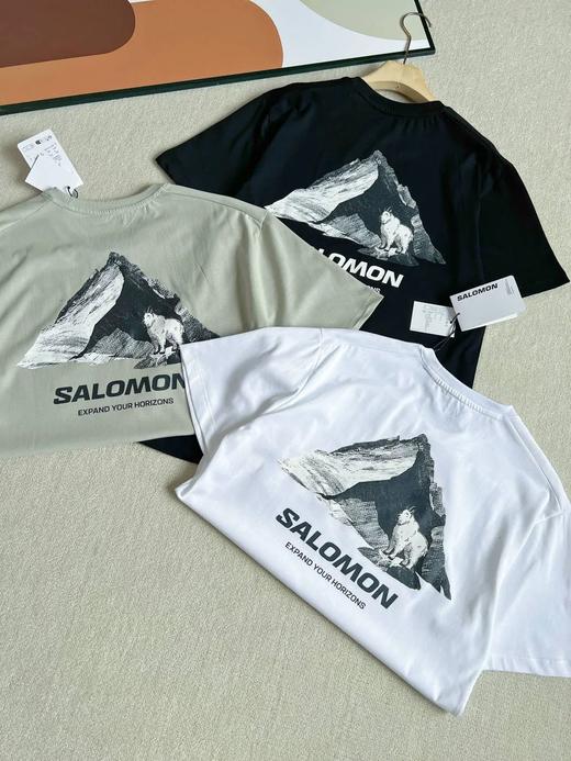 萨洛蒙情侣款户外冷感舒适圆领短袖T恤 商品图2