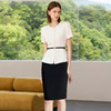 IWY/高端职业套装女神范气质工作服夏季新款短袖白色西装两件套C2299+S2255 商品缩略图2