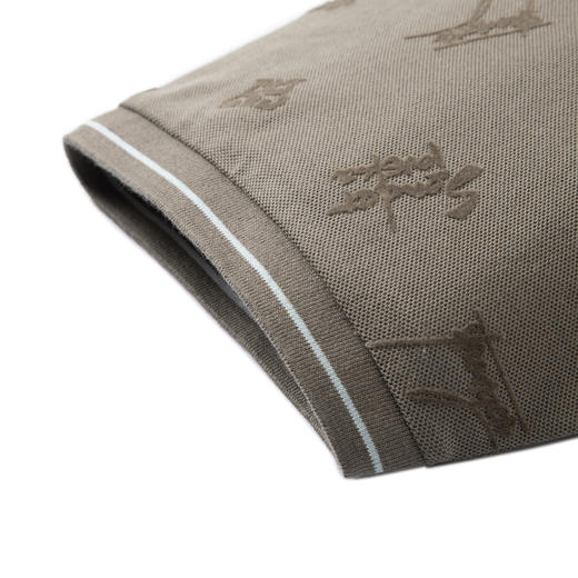 GXG男装  暗纹满印polo短袖男士潮流休闲翻领短袖保罗衫 
  夏季热卖 商品图4