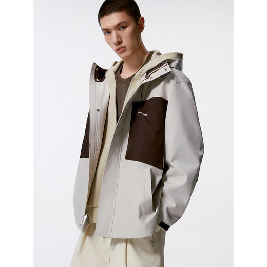 GXG男装  撞色夹克男连帽户外外套时尚潮流外套 秋季热卖G24X213031 商品图4