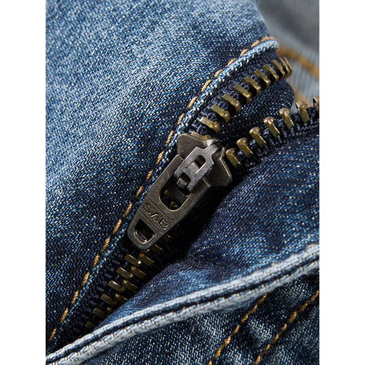 GXG男装 经典直筒牛仔裤通勤日常简约长裤休闲裤 2025春季 商品图3