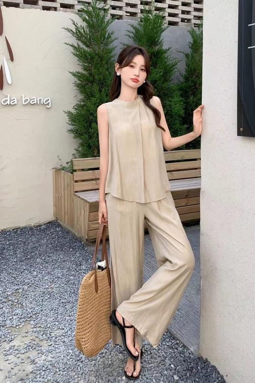 ESTELLICA 休闲气质小众设计无袖套装 20598 商品图0