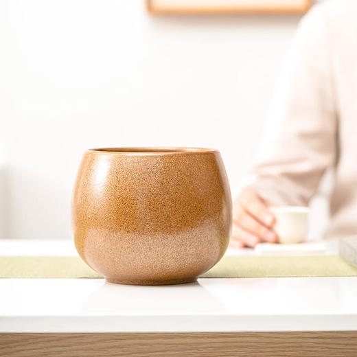 【旦形茶渣缸】大号窑变釉陶瓷茶洗家用茶洗缸茶渣缸茶杯茶盆茶盂洗茶器洗茶杯盆 商品图2