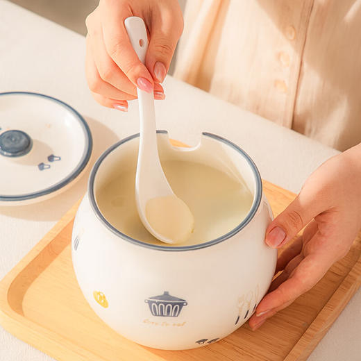 【摩登猪油罐】中式老式猪油罐家用防潮耐高温陶瓷带盖大容量密封罐大号熬猪油罐 商品图4