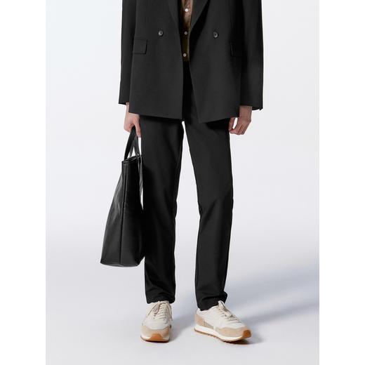 GXG男装  黑色垂感套西西裤宽松直筒裤 24年秋G24X143004 商品图2