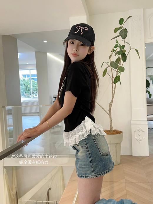 【YW】无忧购“清仓大促”韩系温柔甜美蕾丝花边设计感T恤X2512#（截单后3-5天发货) 商品图10