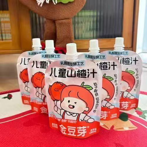 金豆芽 金银花柚子汁/山楂汁 100ml*15袋（26.3月到期） 商品图4
