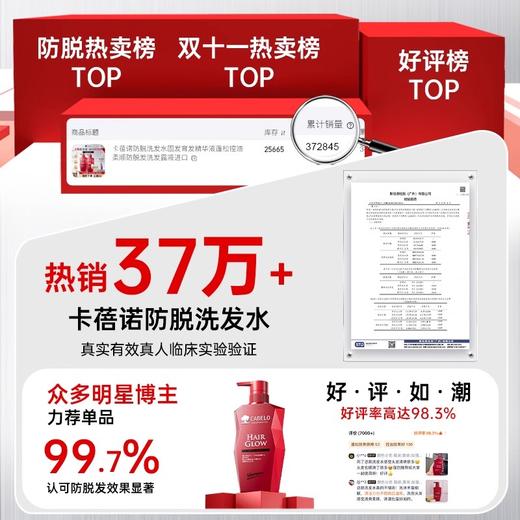 【119元会员福利】卡蓓诺 强韧防脱洗发水350ml（加强型）送牙膏套装    商品图2