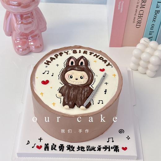 多款式~labubu拉布布卡通手绘蛋糕-低糖处理无添加 商品图2
