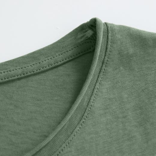 ROMI STUDIO“简约复古”雪花棉轻薄柔感圆领针织短袖T恤RWCRS94140 商品图2