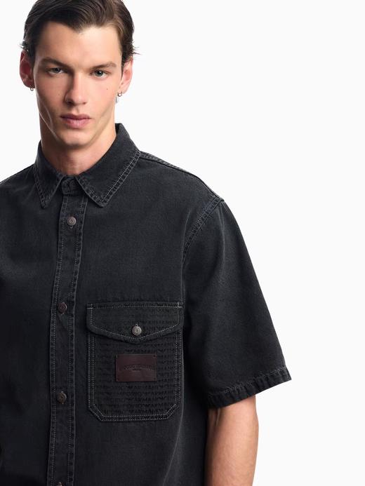 AMN水洗牛仔短袖，今年的新款... 商品图3