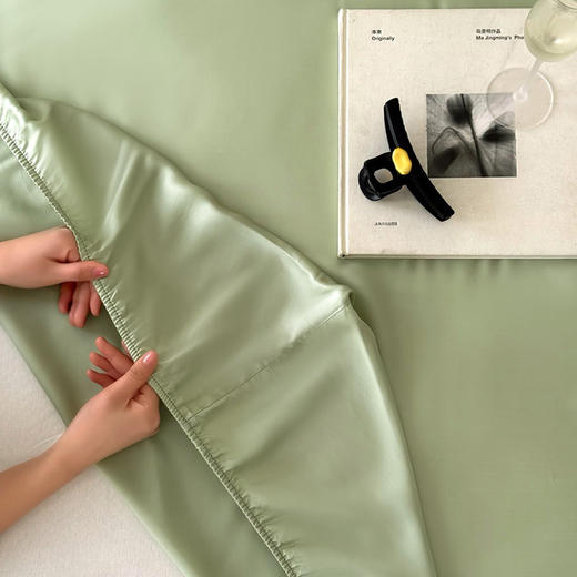 【热卖推荐】自然醒60支兰精天丝纯色单品床笠床垫保护罩HS 商品图6