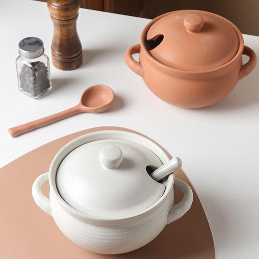 【哑光猪油罐】家用厨房陶瓷猪油罐辣椒油辣子罐大容量调料罐带盖储物罐 商品图7