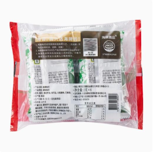 韩国海牌海苔(原味)12g 商品图3